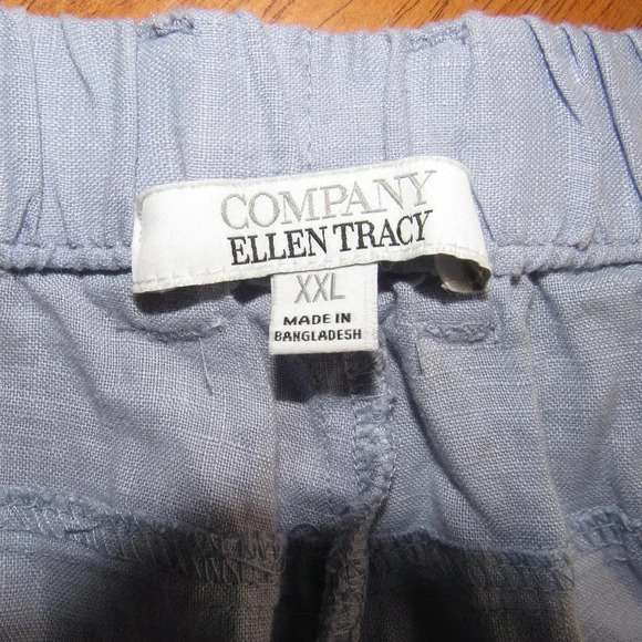 NWT COMPANY ELLEN TRACY Chambray (100% Linen) Cuffed Shorts Plus Size XXL - Picture 4 of 5
